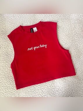 H&M Divided Not Your Baby Tank